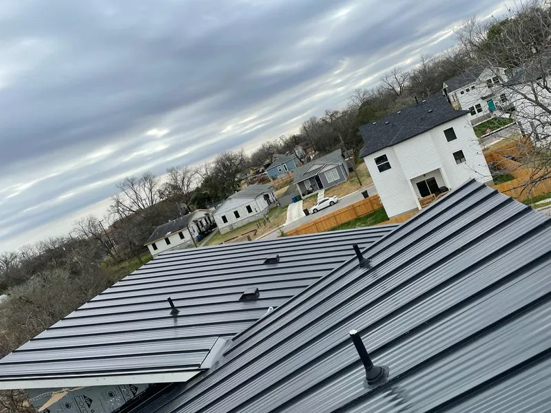 Standing seam metal roof panels with vents for Skylight Repair in Bonadelle Ranchos
